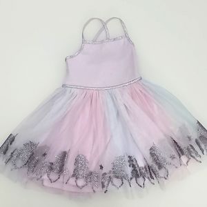 Zunie pastel colored tulle dress with sparkly unicorns